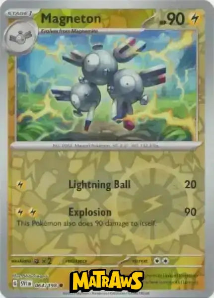 Magneton - Reverse - 064/198 Enkeltkort Scarlet & Violet Base Set 