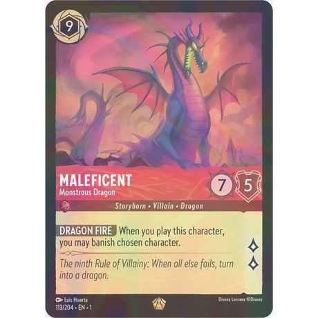 Maleficent - Monstrous Dragon - Foil (Legendary) - 113/204