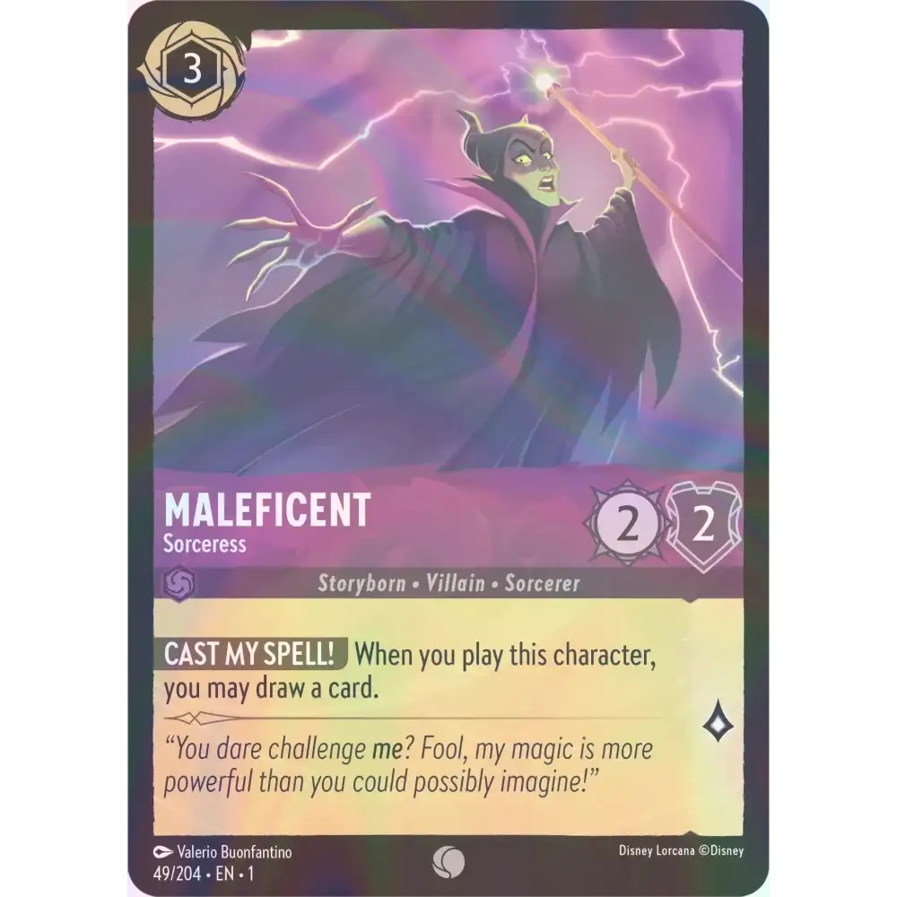 Maleficent - Sorceress - Foil (Common) - 49/204 - Disney