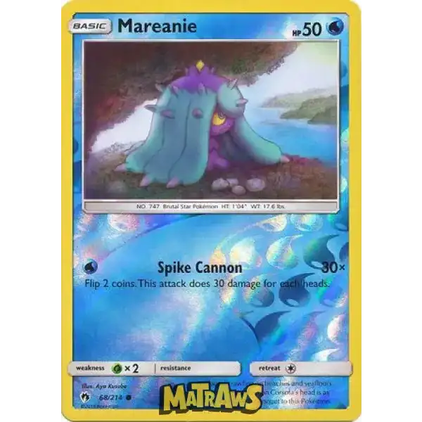 Mareanie - Reverse - 68/214 Enkeltkort Lost Thunder 