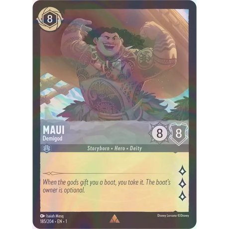 Maui - Demigod - Foil (Rare) - 185/204 - Disney Lorcana