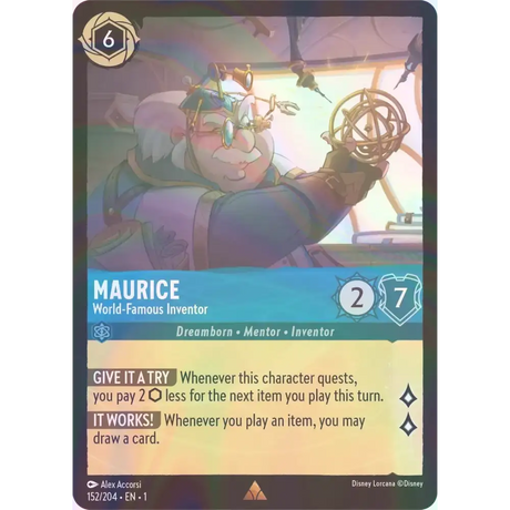 Maurice - World-Famous Inventor - Foil (Rare) - 152/204