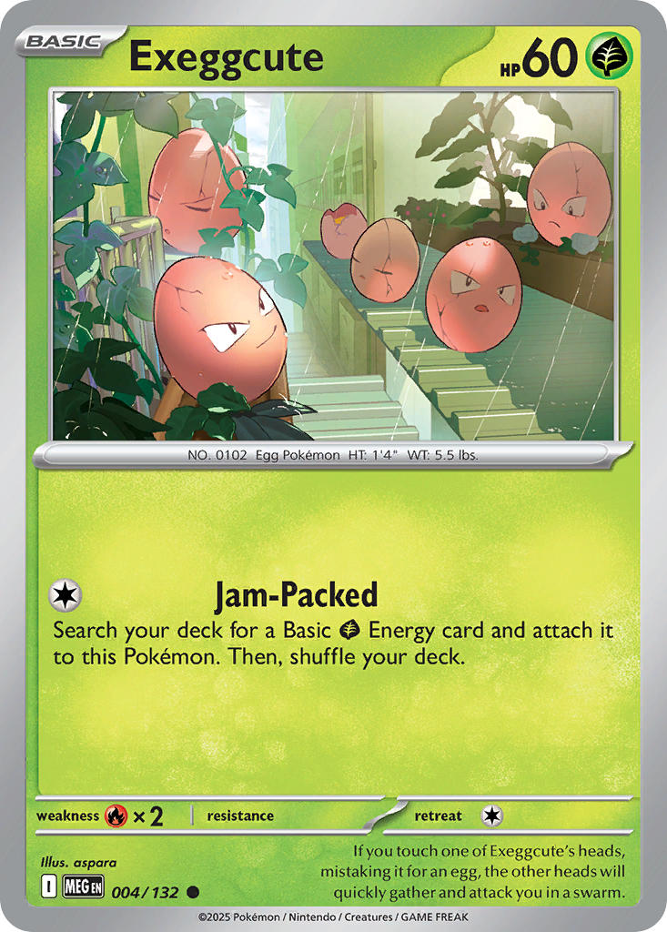 Exeggcute - Mega Evolution (Common) [MEG-004] English / Near Mint / Reverse-Holo Normal