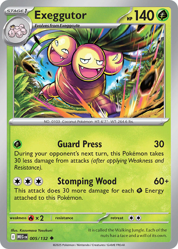 Exeggutor - Mega Evolution (Uncommon) [MEG-005] English / Near Mint / Reverse-Holo Normal