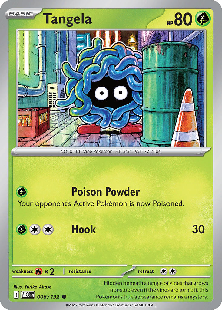 Tangela - Mega Evolution (Common) [MEG-006] English / Near Mint / Reverse-Holo Normal
