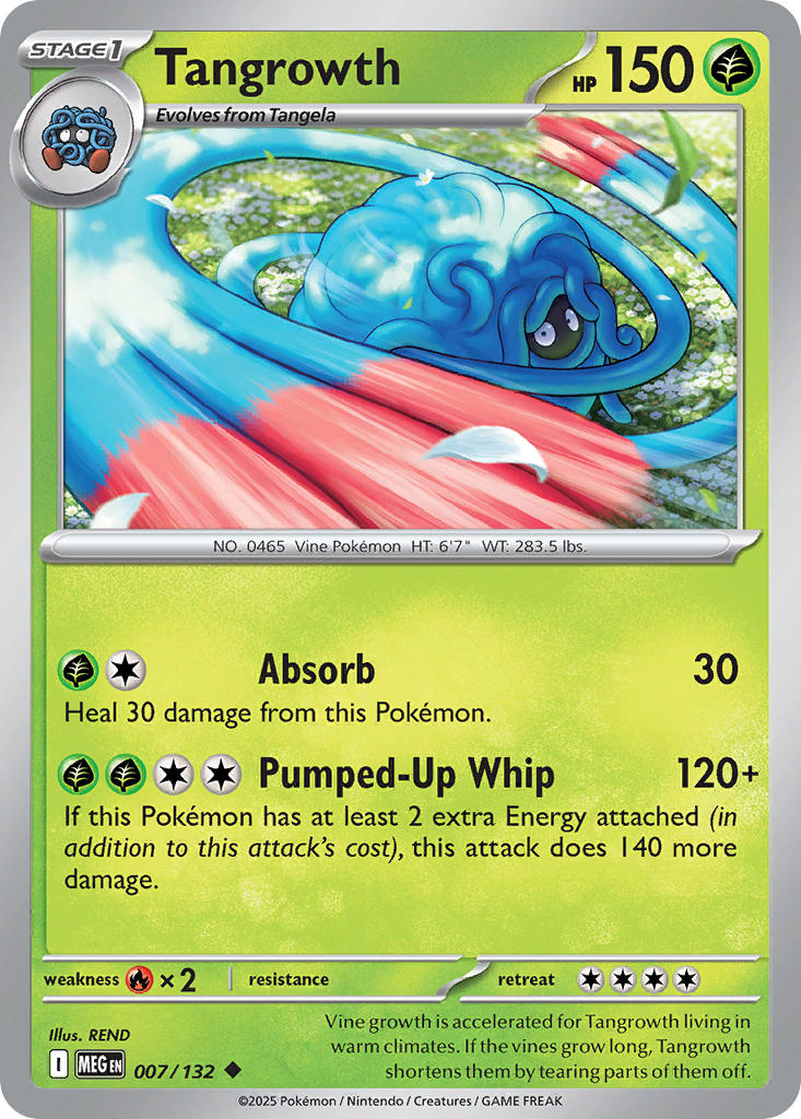 Tangrowth - Mega Evolution (Uncommon) [MEG-007] English / Near Mint / Reverse-Holo Normal