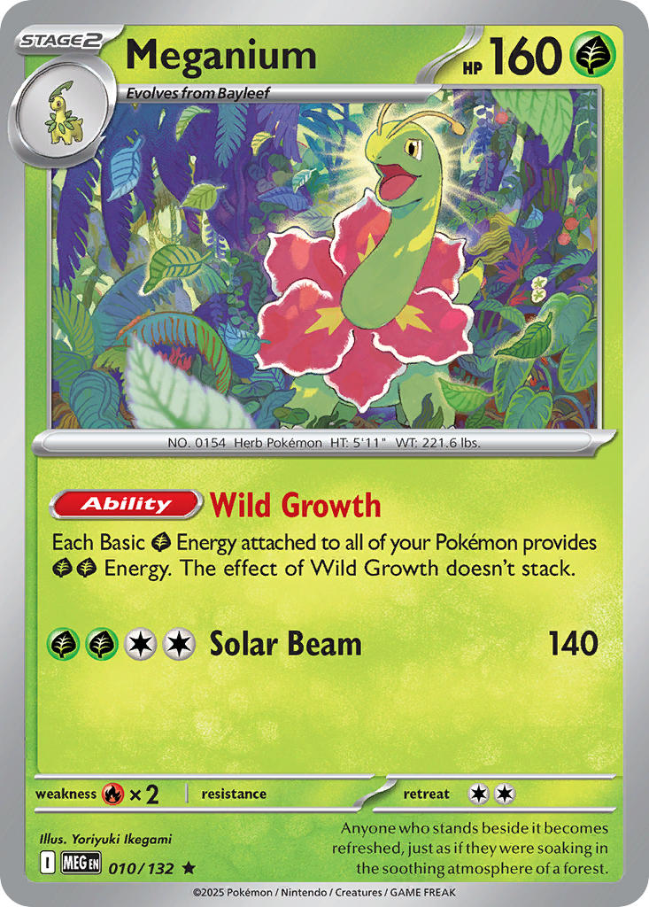 Meganium - Mega Evolution (Rare) [MEG-010] English / Near Mint / Reverse-Holo Normal