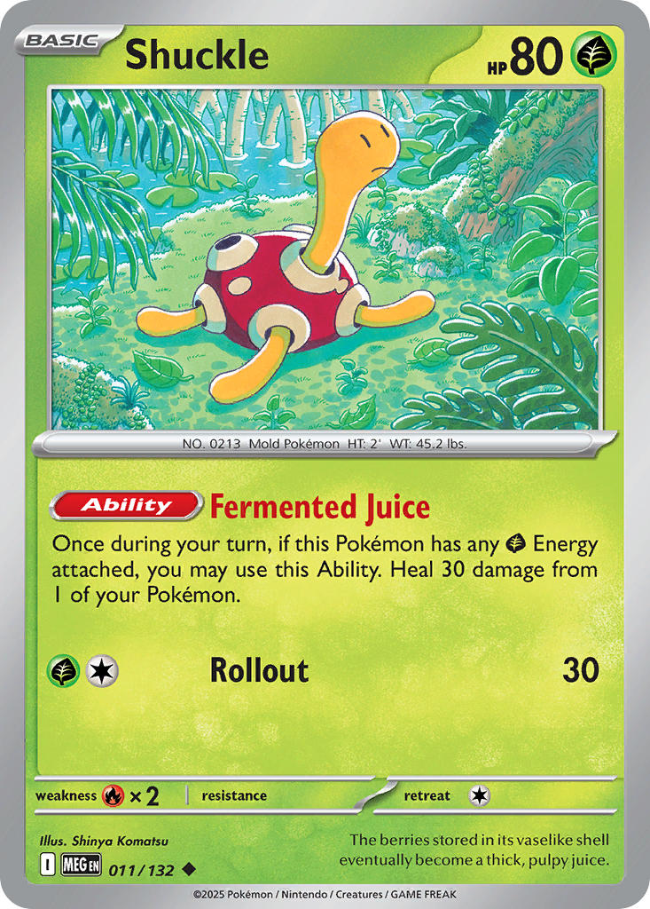 Shuckle - Mega Evolution (Uncommon) [MEG-011] English / Near Mint / Reverse-Holo Normal