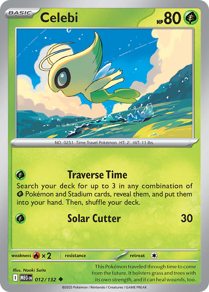 Celebi - Mega Evolution (Uncommon) [MEG-012] English / Near Mint / Reverse-Holo Normal