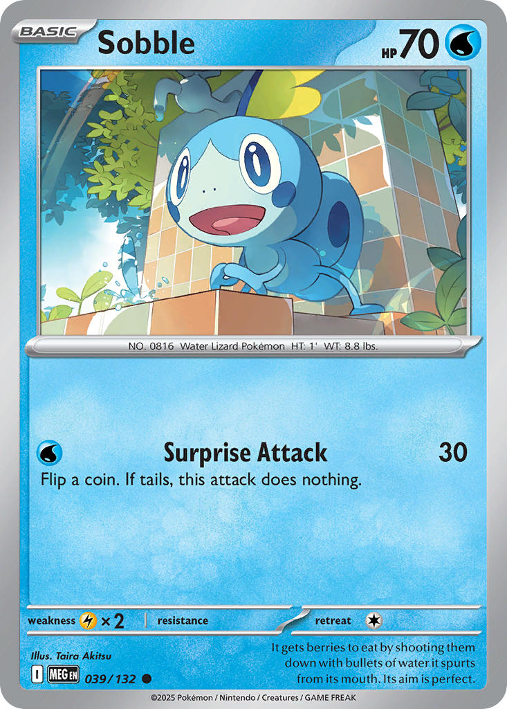 Sobble - Mega Evolution (Common) [MEG-039] English / Near Mint / Reverse-Holo Normal