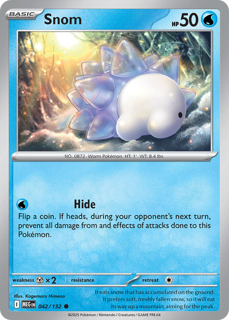 Snom - Mega Evolution (Common) [MEG-042] English / Near Mint / Reverse-Holo Normal