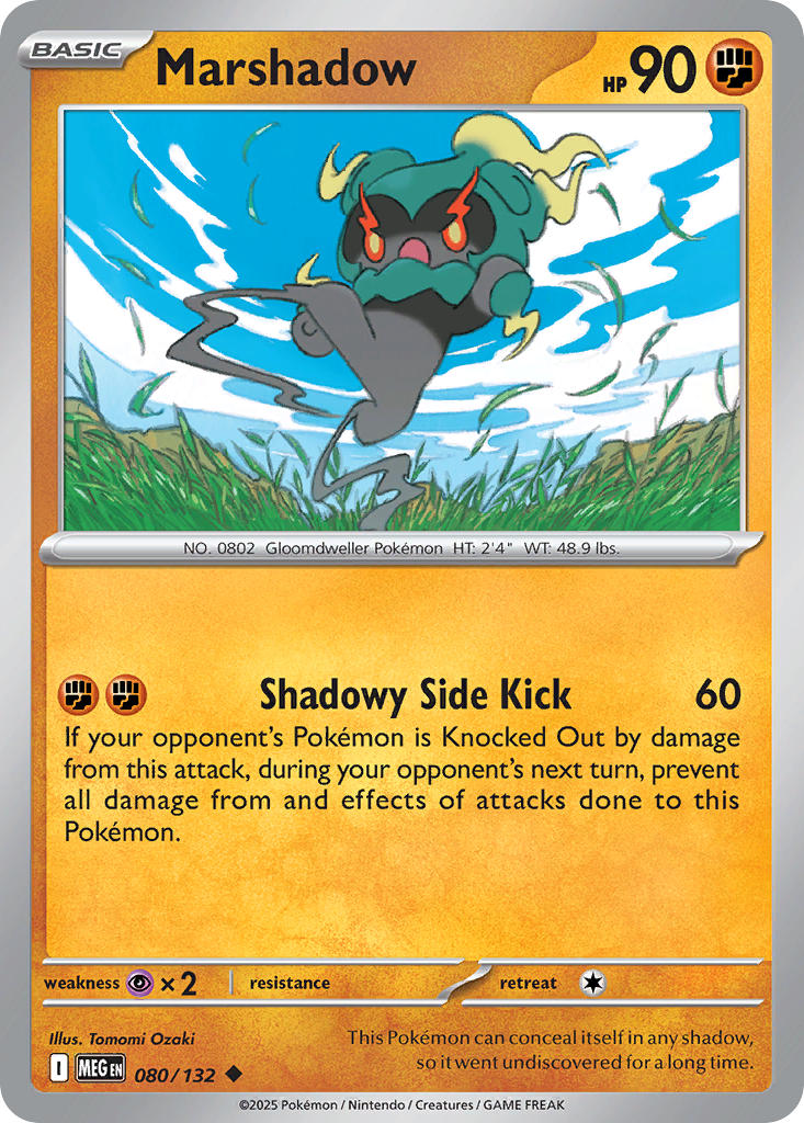Marshadow - Mega Evolution (Uncommon) [MEG-080] English / Near Mint / Reverse-Holo Normal