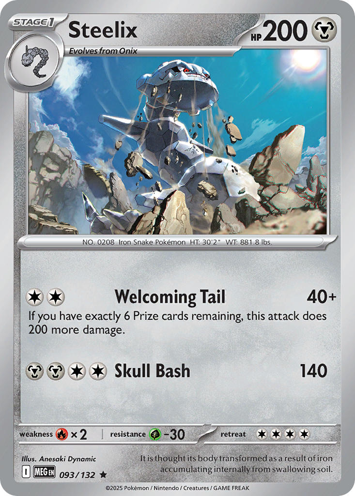 Steelix - Mega Evolution (Rare) [MEG-093] English / Near Mint / Reverse-Holo Normal