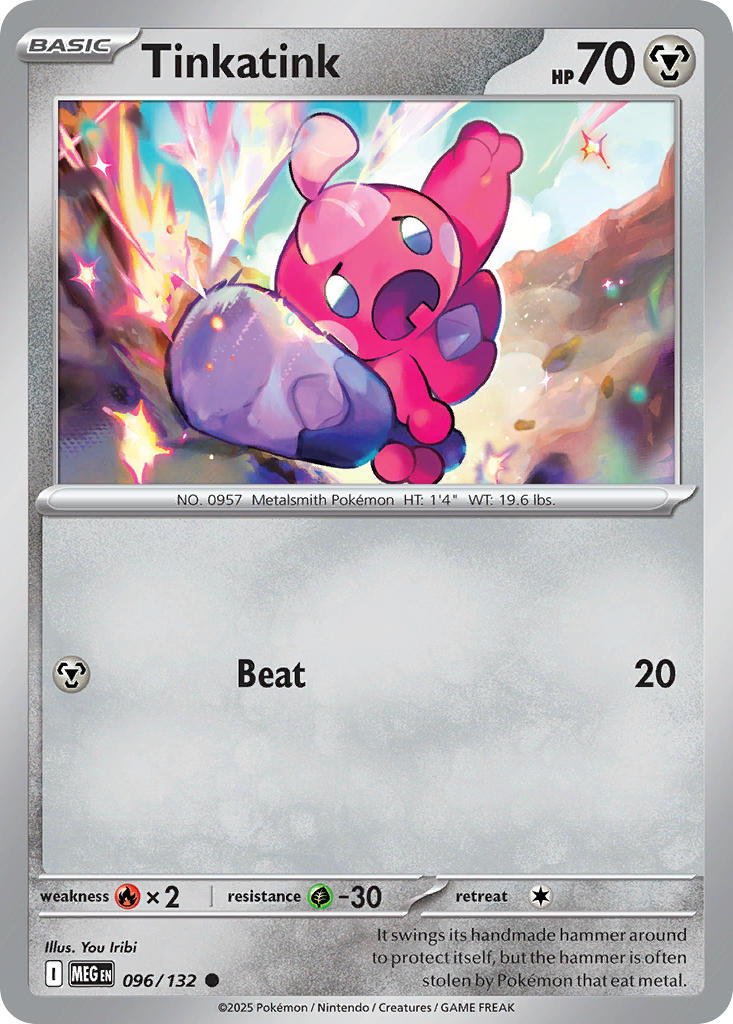 Tinkatink - Mega Evolution (Common) [MEG-096] English / Near Mint / Reverse-Holo Normal