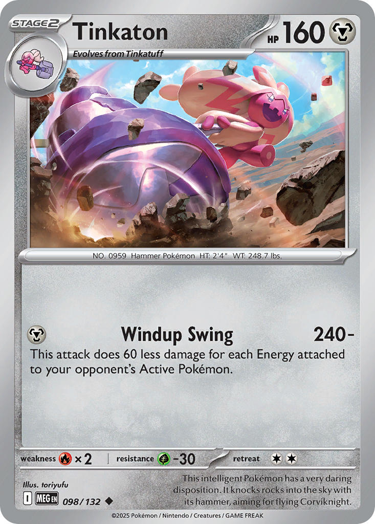 Tinkaton - Mega Evolution (Uncommon) [MEG-098] English / Near Mint / Reverse-Holo Normal