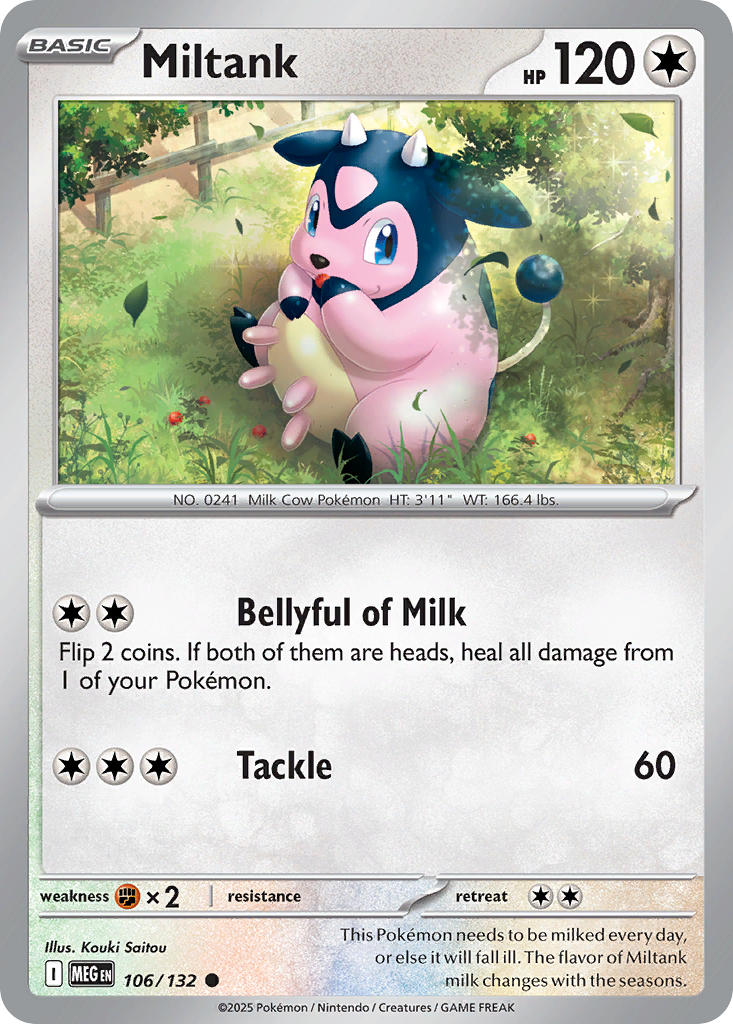 Miltank - Mega Evolution (Common) [MEG-106] English / Near Mint / Reverse-Holo Normal