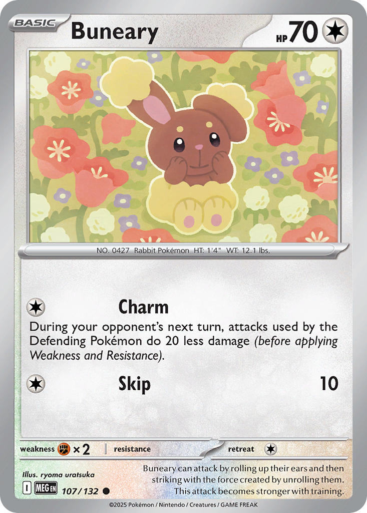 Buneary - Mega Evolution (Common) [MEG-107] English / Near Mint / Reverse-Holo Normal