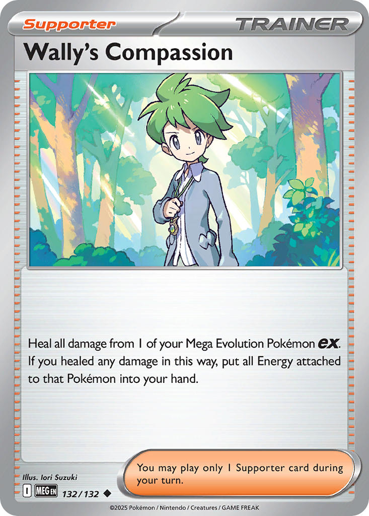 Wally's Compassion - Mega Evolution (Uncommon) [MEG-132] English / Near Mint / Reverse-Holo Normal