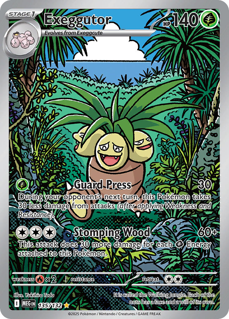 Exeggutor - Mega Evolution (Illustration Rare) [MEG-135] English / Near Mint / Normal