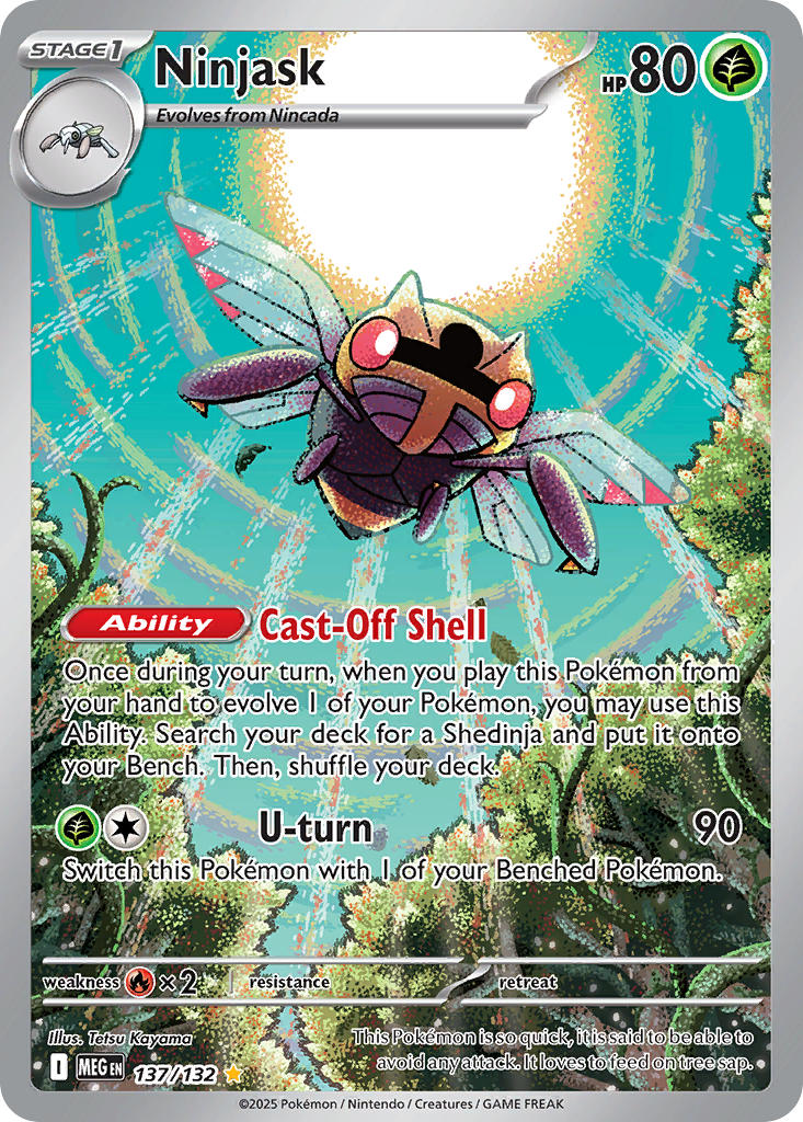 Ninjask - Mega Evolution (Illustration Rare) [MEG-137] English / Near Mint / Normal