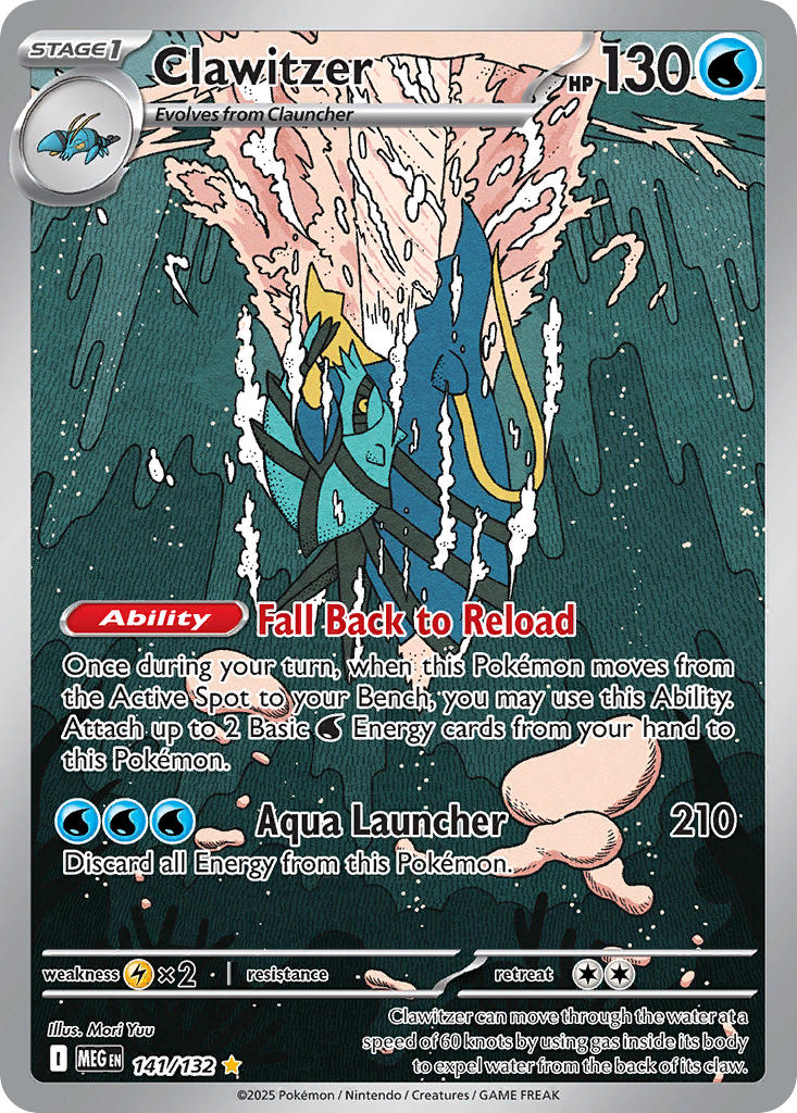 Clawitzer - Mega Evolution (Illustration Rare) [MEG-141] English / Near Mint / Normal