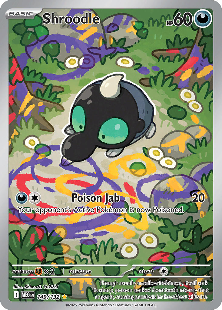 Shroodle - Mega Evolution (Illustration Rare) [MEG-149] English / Near Mint / Normal