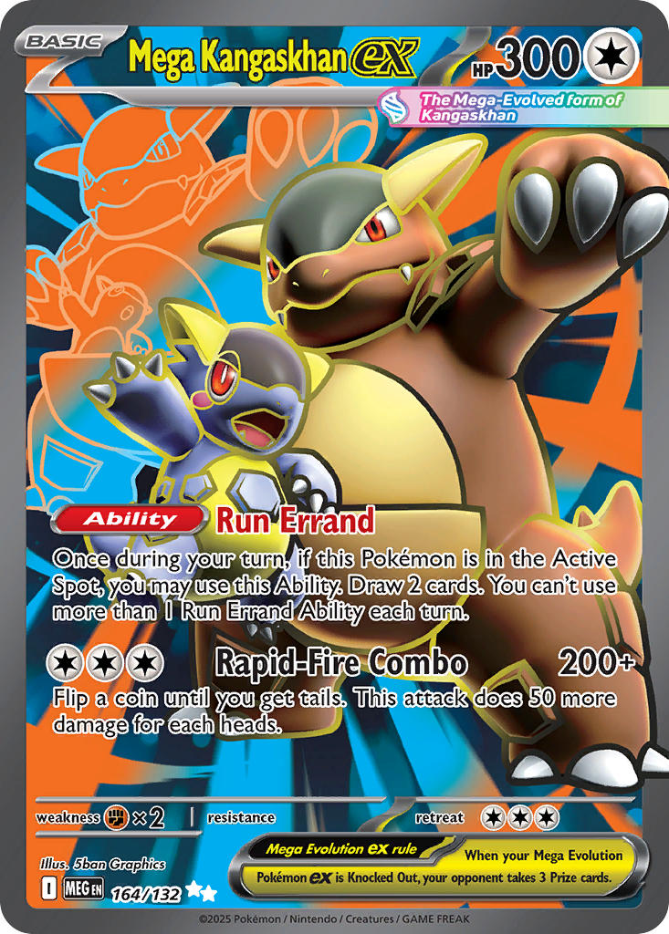 Mega Kangaskhan ex - Mega Evolution (Ultra Rare) [MEG-164] English / Near Mint / Normal
