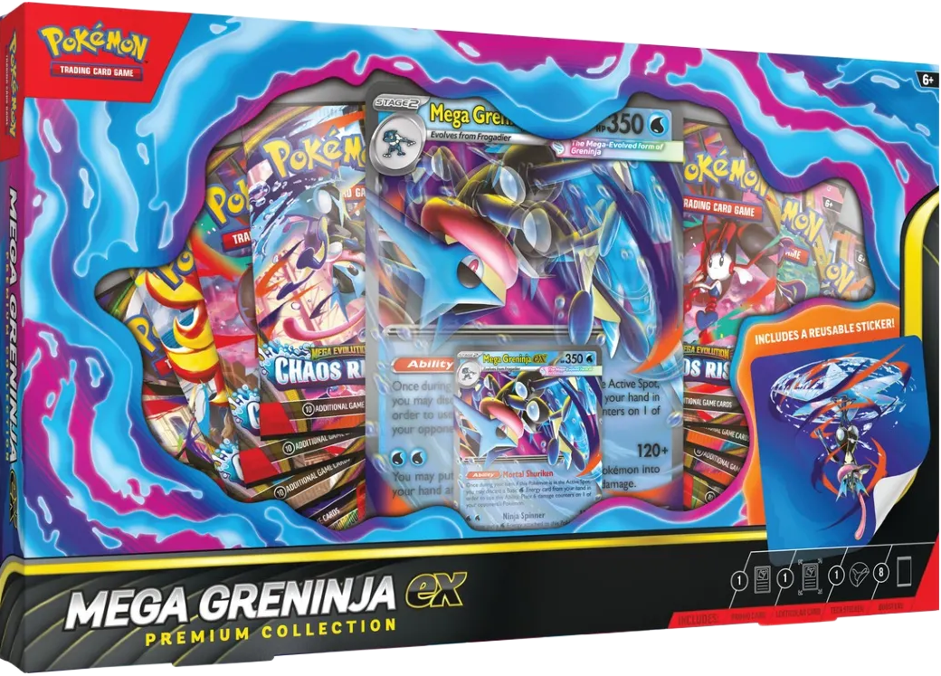 Mega Greninja ex - Premium Collection Box Kortspil