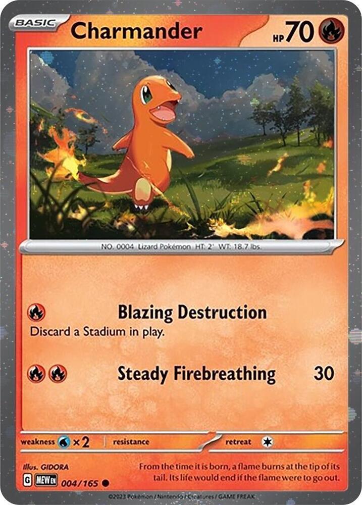 Charmander - 151 (Cosmos Holo Promo) [004] Kortspil