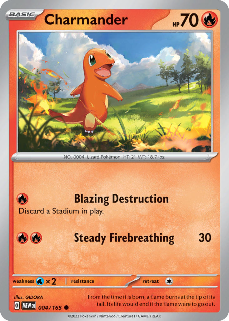 Charmander⁣ - 151⁣ (Common)⁣ [004] English / Near Mint / Normal