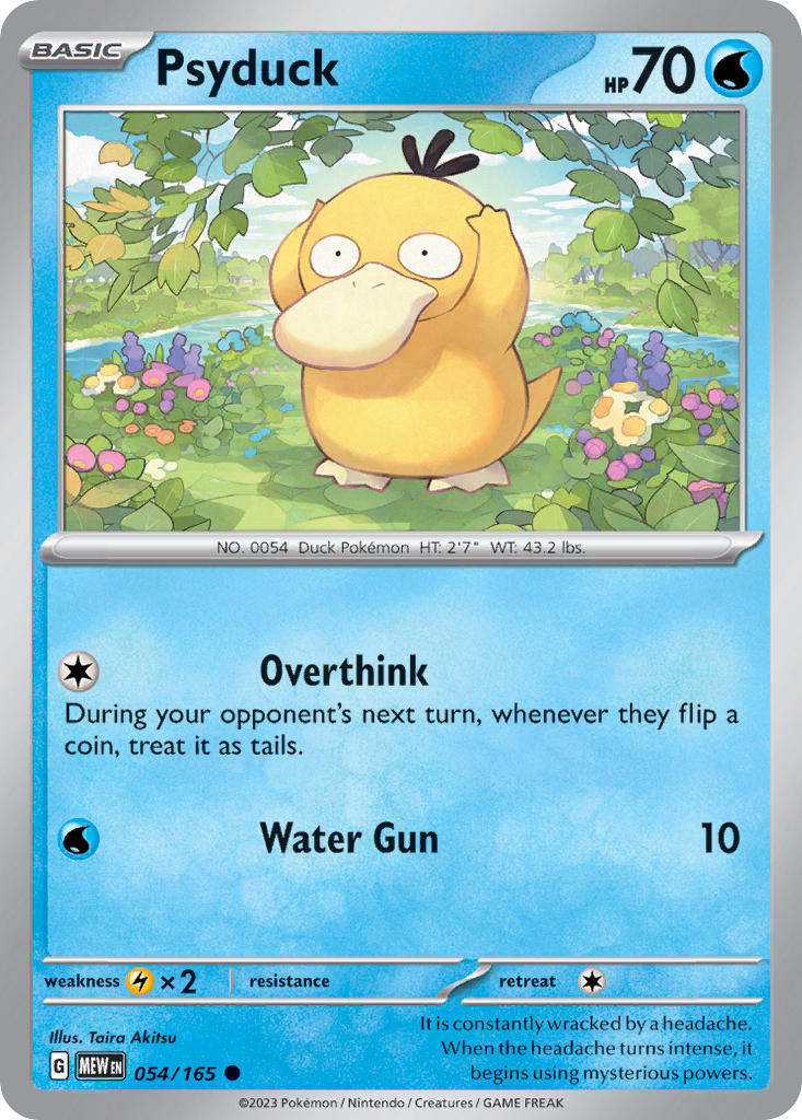 Psyduck⁣ - 151⁣ (Common)⁣ [054] English / Near Mint / Normal