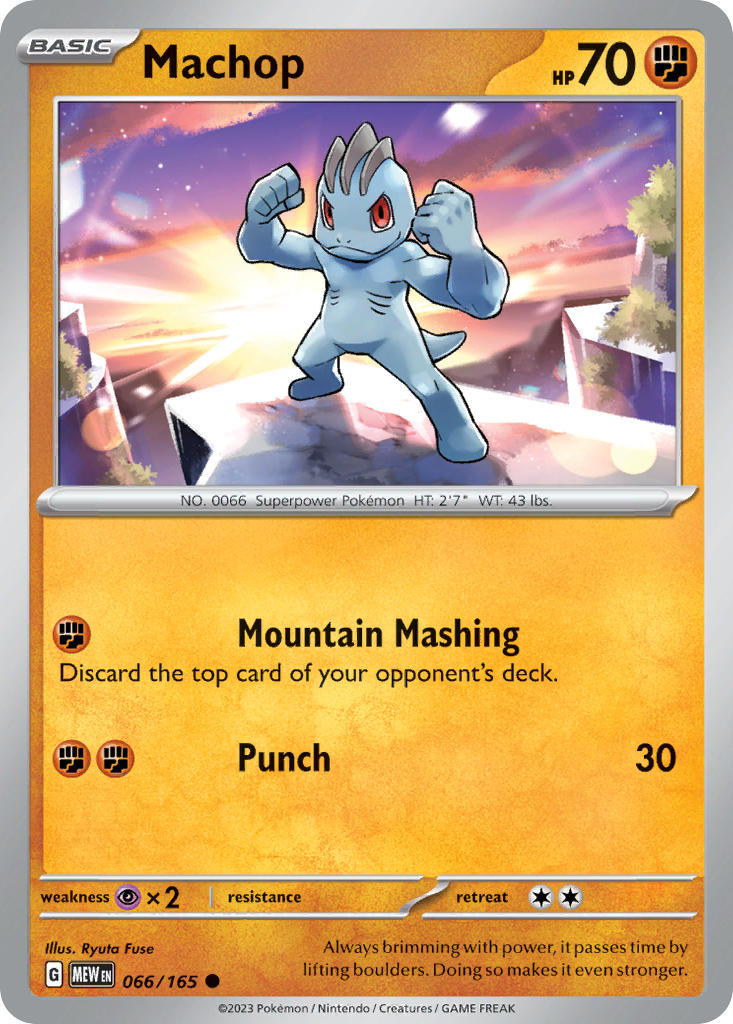 Machop⁣ - 151⁣ (Common)⁣ [066] – Matraws
