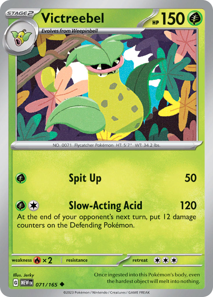Victreebel⁣ - 151⁣ (Uncommon)⁣ [071] English / Near Mint / Reverse-Holo Normal