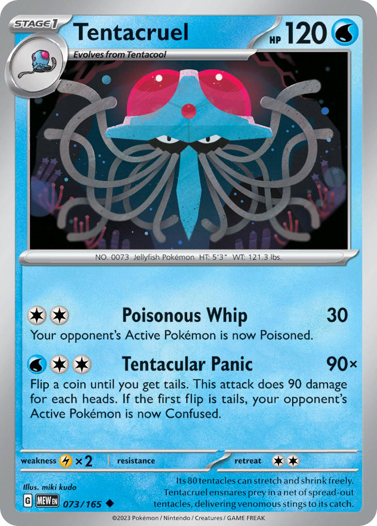 Tentacruel⁣ - 151⁣ (Uncommon)⁣ [073] English / Near Mint / Normal