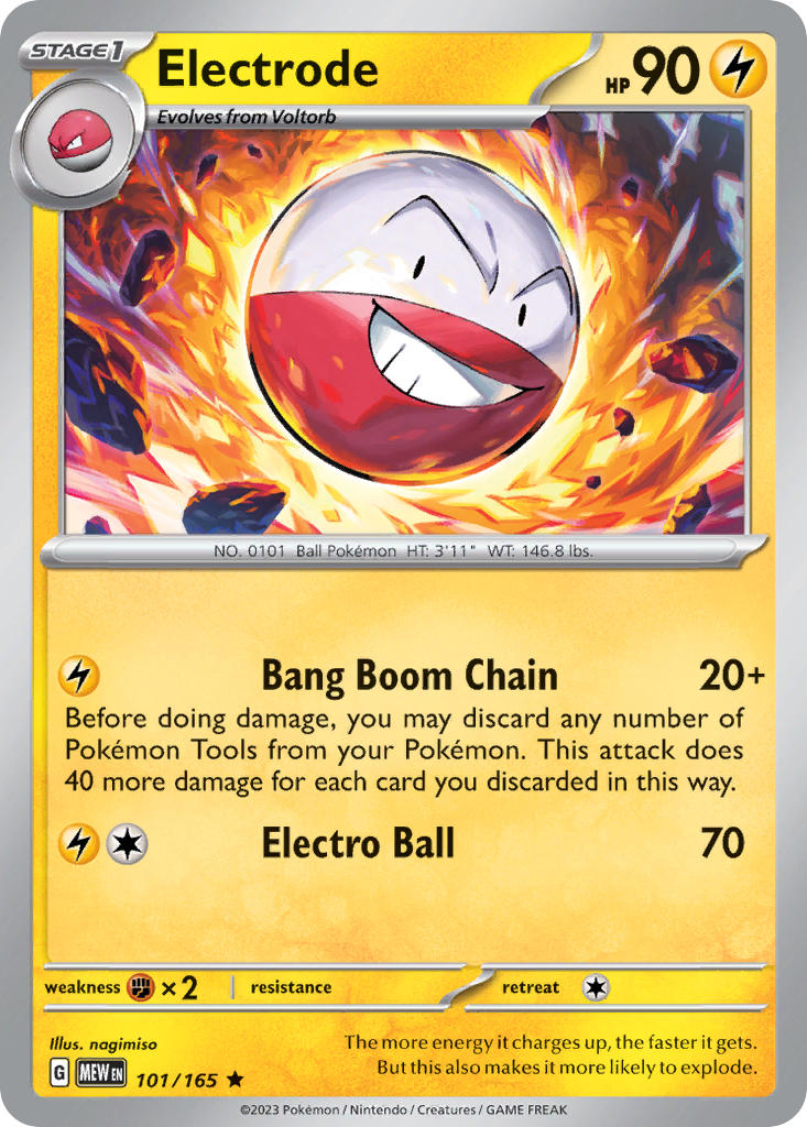 Electrode⁣ - 151⁣ (Rare)⁣ [101] English / Near Mint / Reverse-Holo Normal