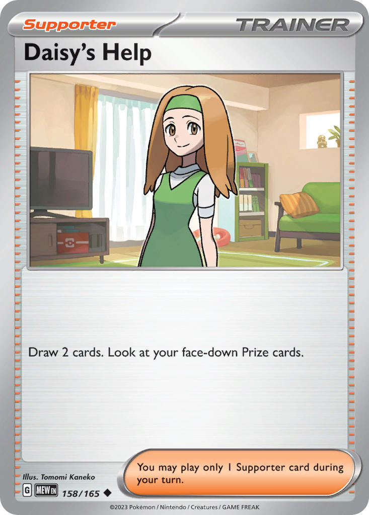 Daisy's Help⁣ - 151⁣ (Uncommon)⁣ [158] English / Near Mint / Reverse-Holo Normal