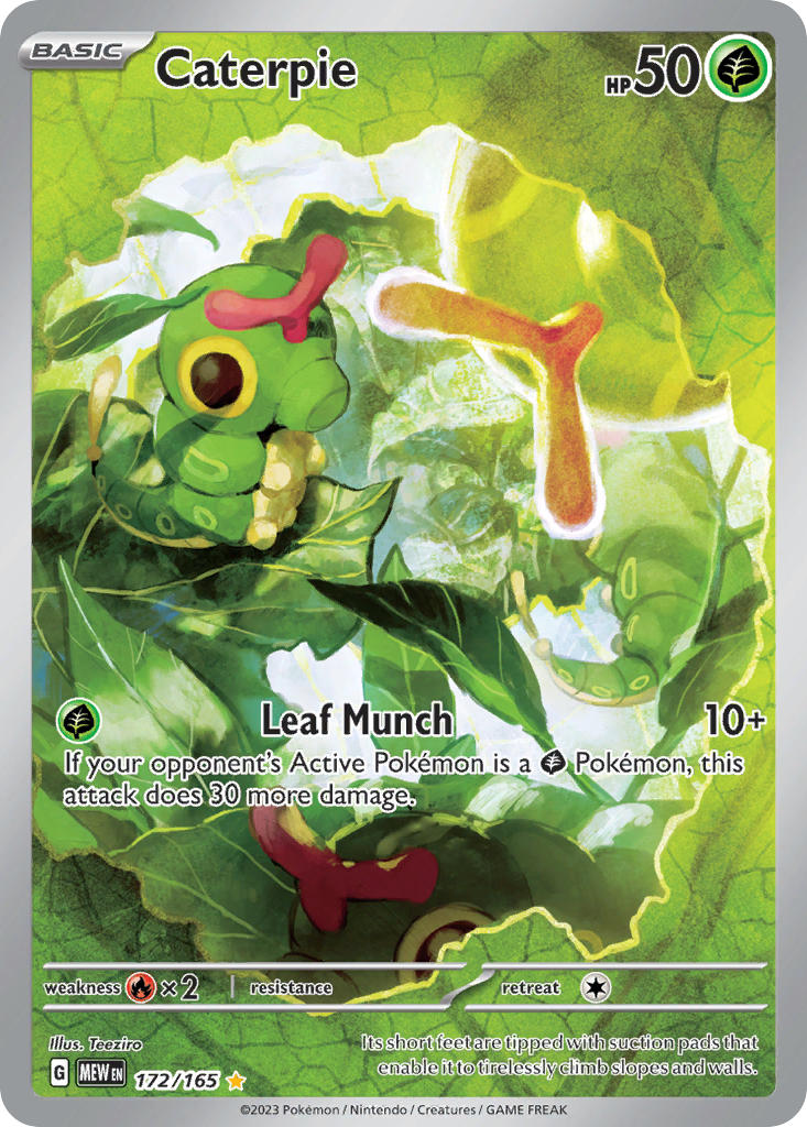 Caterpie⁣ - 151⁣ (Illustration Rare)⁣ [172] English / Near Mint / Normal