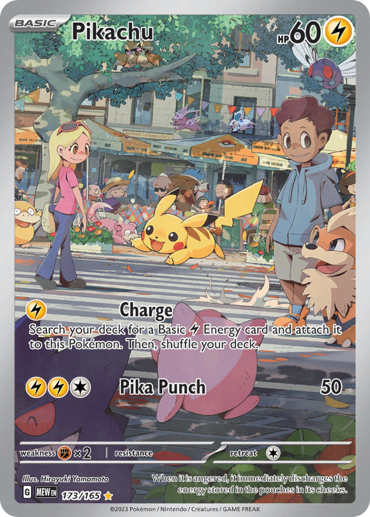 Pikachu⁣ - 151⁣ (Illustration Rare)⁣ [173] English / Near Mint / Normal
