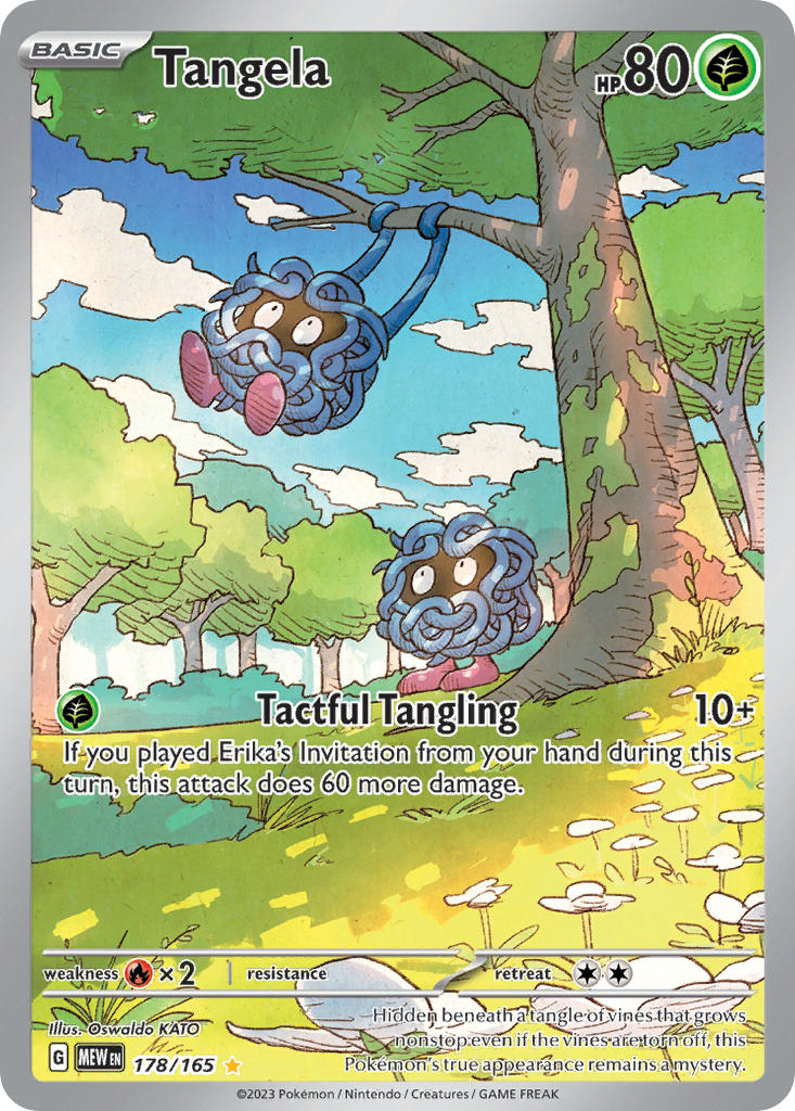 Tangela⁣ - 151⁣ (Illustration Rare)⁣ [178] English / Near Mint / Normal