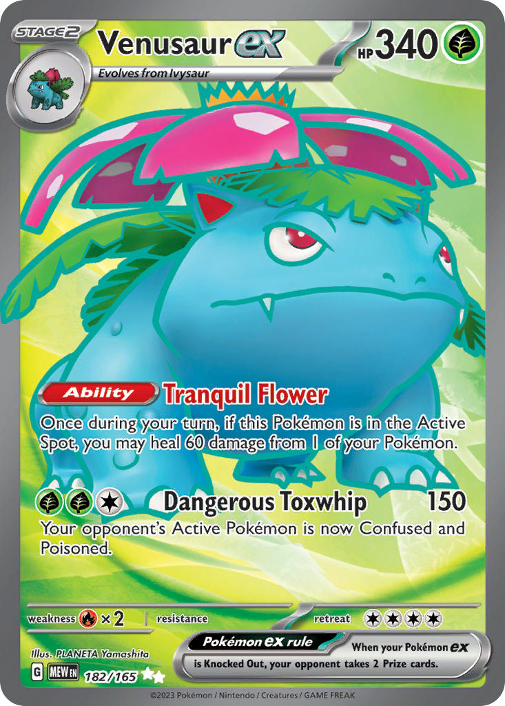 Venusaur ex⁣ - 151⁣ (Ultra Rare)⁣ [182] English / Near Mint / Normal