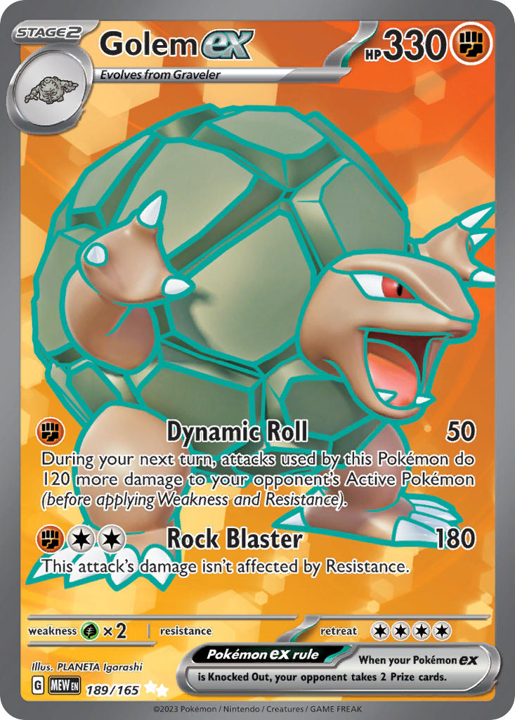 Golem ex - 151 (Ultra Rare) [MEW-189] English / Near Mint / Normal
