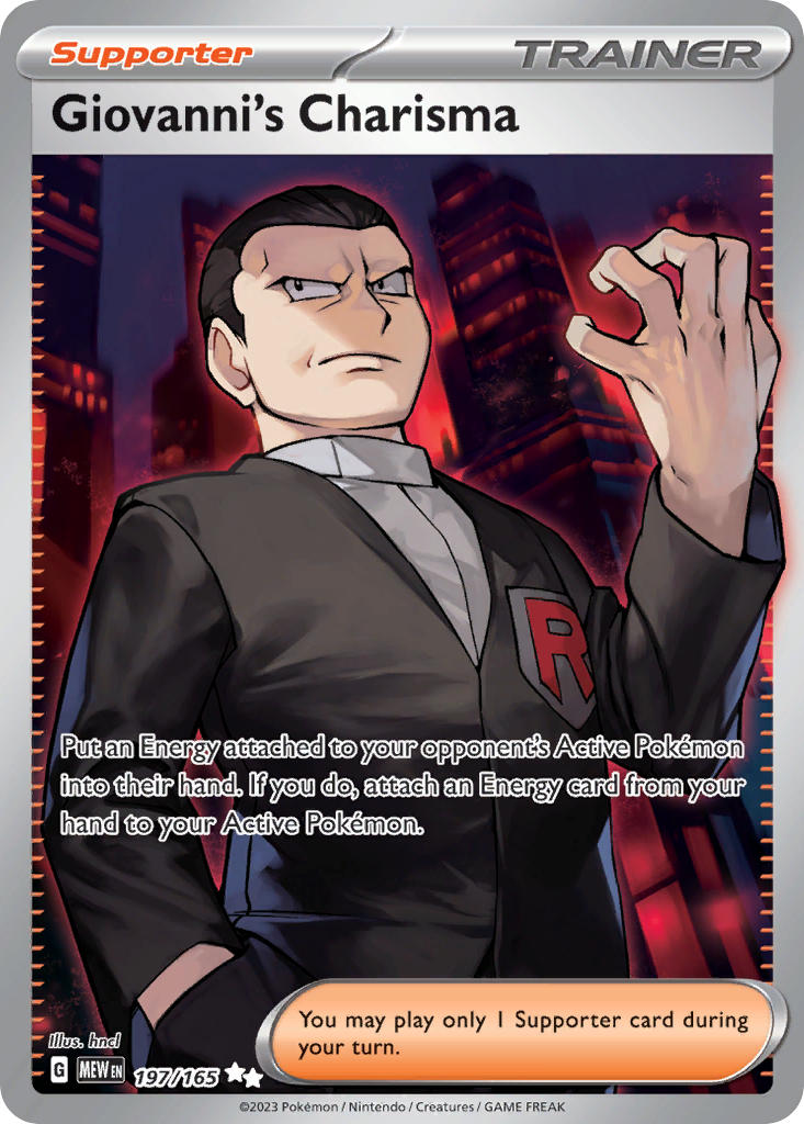 Giovanni's Charisma⁣ - 151⁣ (Ultra Rare)⁣ [197] English / Near Mint / Normal
