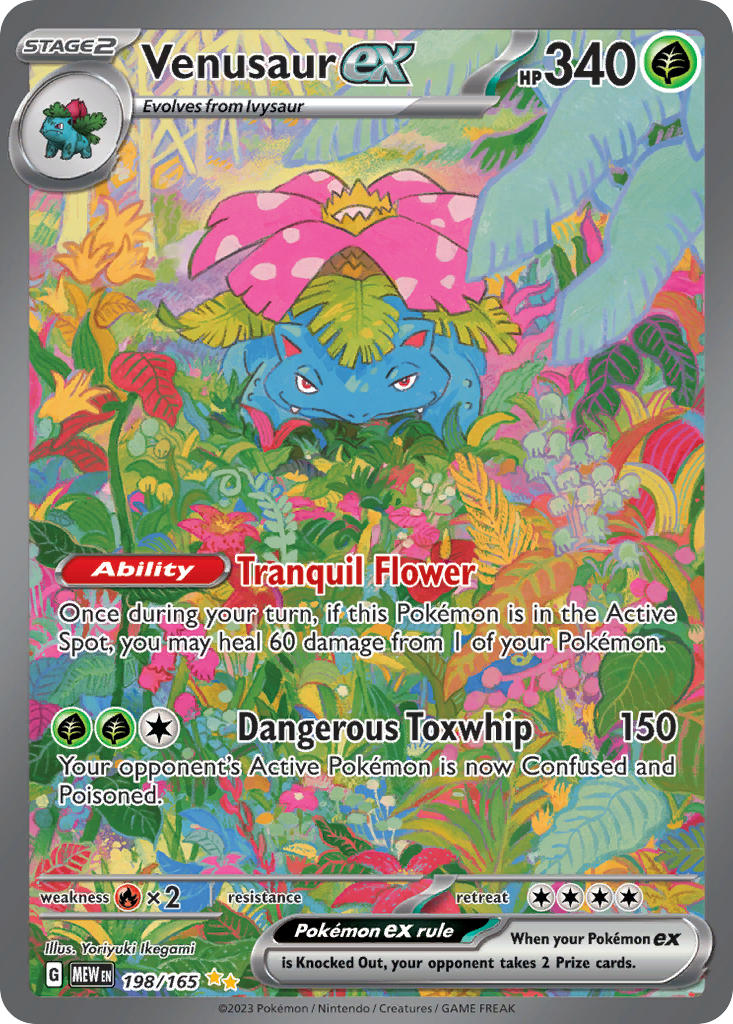 Venusaur ex⁣ - 151⁣ (Special Illustration Rare)⁣ [198] English / Excellent / Normal