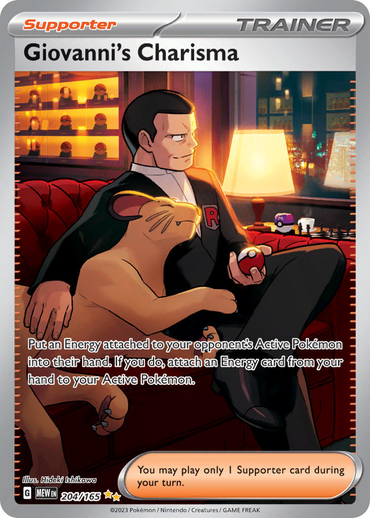 Giovanni's Charisma⁣ - 151⁣ (Special Illustration Rare)⁣ [204] English / Near Mint / Normal