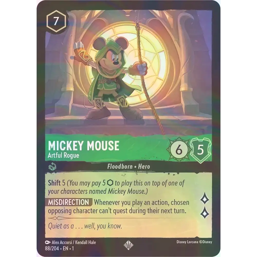 Mickey Mouse - Artful Rogue - Foil (Super Rare) - 88/204