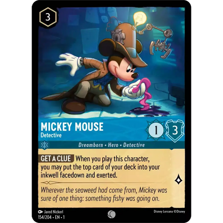 Mickey Mouse - Detective (Common) - 154/204 - Disney