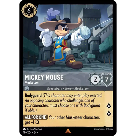 Mickey Mouse - Musketeer (Rare) - 186/204 - Disney Lorcana