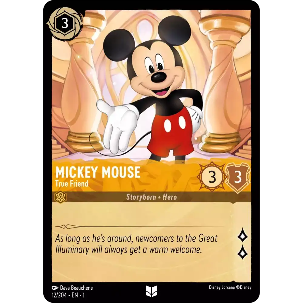 Mickey Mouse - True Friend (Uncommon) - 12/204 - Disney