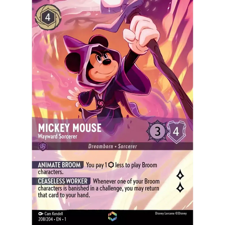 Mickey Mouse - Wayward Sorcerer (Enchanted) - 208/204