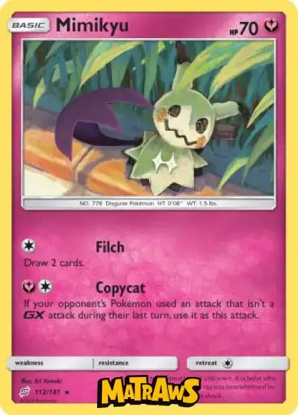 Mimikyu - 112/181 Enkeltkort Team Up 